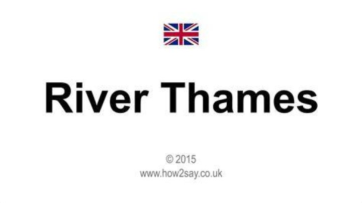 How to pronounce river thames