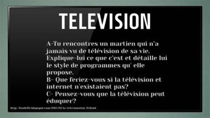 T&eacute;l&eacute;vision
