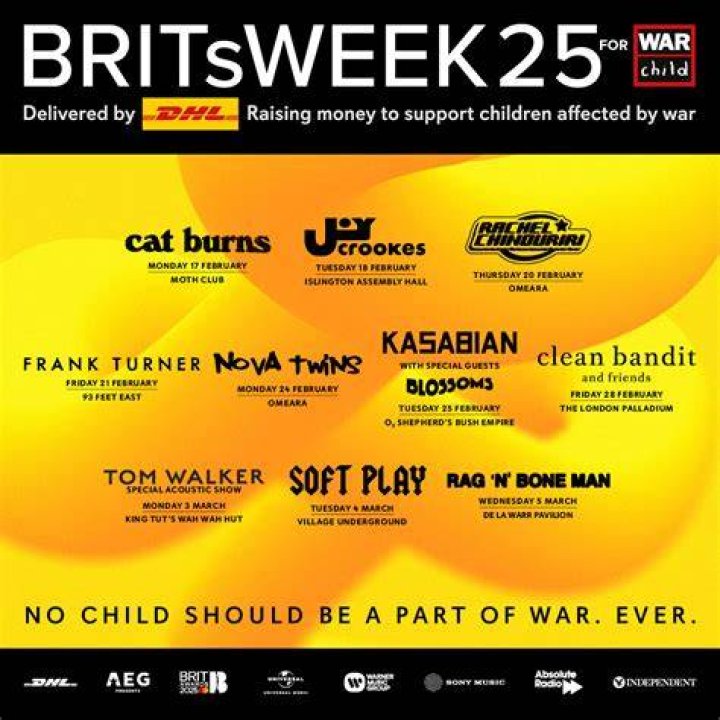 War Child Brits Week